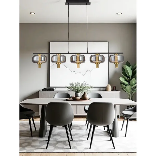 Antique_Brownass_Black_Metal_Glass_Rectangular_Chandelier_Default_Title