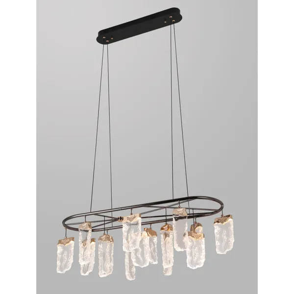 French_Gold_Gun_Black_Metal_Acrylic_Led_Chandelier_Default_Title