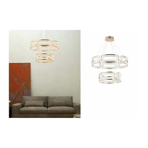 French_Gold_Metal_Acrylic_Led_Chandelier_Default_Title