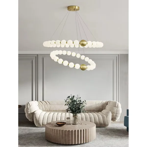 Antique_Brownass_Metal_Acrylic_Glass_Ball_Chandelier_Default_Title