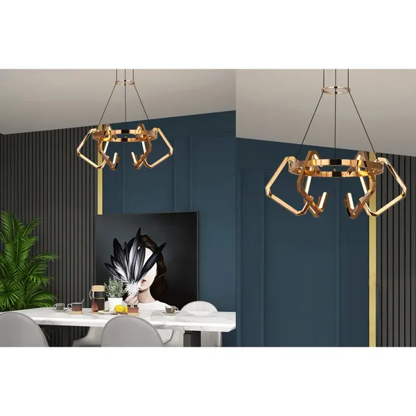 French_Gold_Metal_Acrylic_Led_Hanging_Light_Default_Title