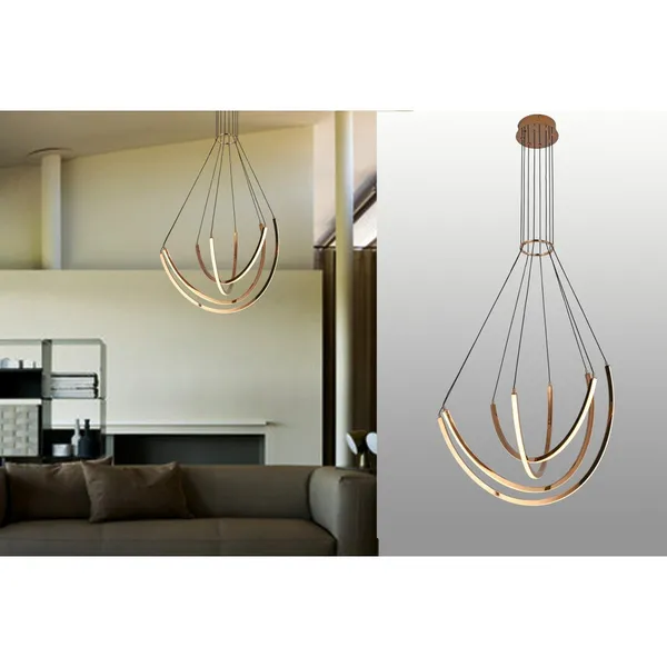 French_Gold_Metal_Acrylic_Led_Hanging_Light_Default_Title