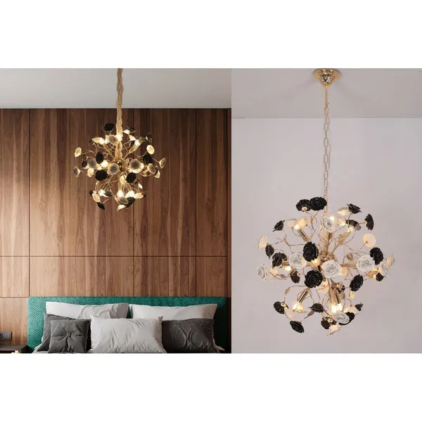 Wh_Black_French_Gold_Metal_Ceramic_Led_Hanging_Light_Default_Title