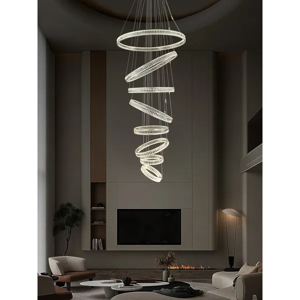 French_Gold_Metal_Crystals_Double_Height_Chandelier_Default_Title