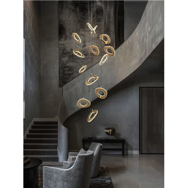 French_Gold_Metal_Acrylic_Led_Chandelier_Default_Title