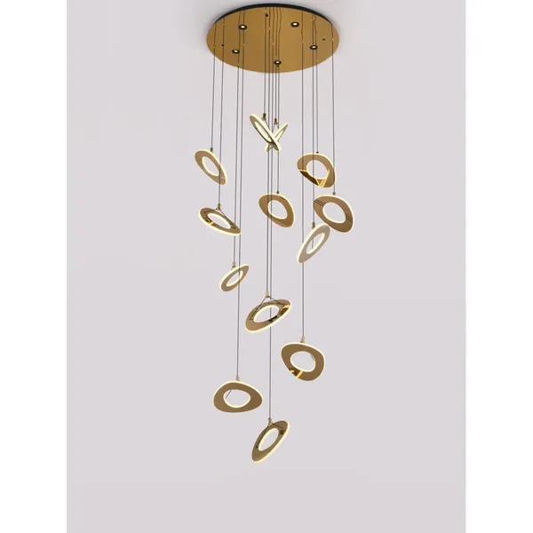 French_Gold_Metal_Acrylic_Led_Chandelier_Default_Title