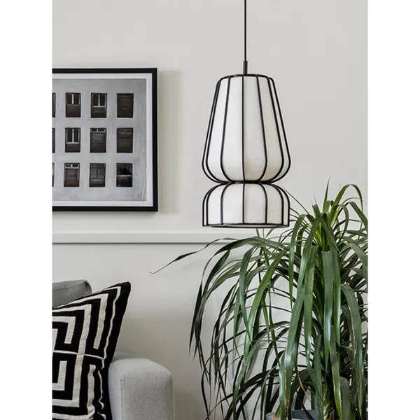 Black_Metal_Handmade_Paper_Modern_Hanging_Light_Default_Title