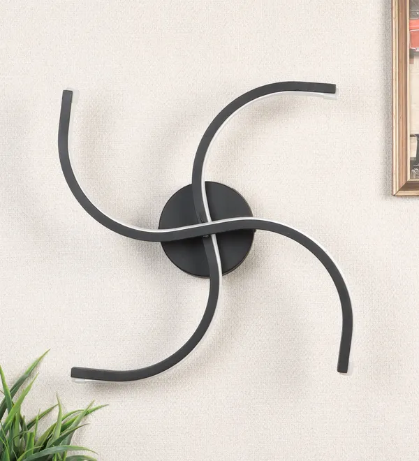 Lights_Black_Iron_Wall_Light_Swastic_Led_Default_Title