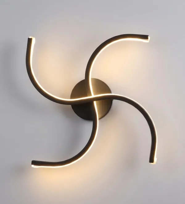Lights_Black_Iron_Wall_Light_Swastic_Led_Default_Title