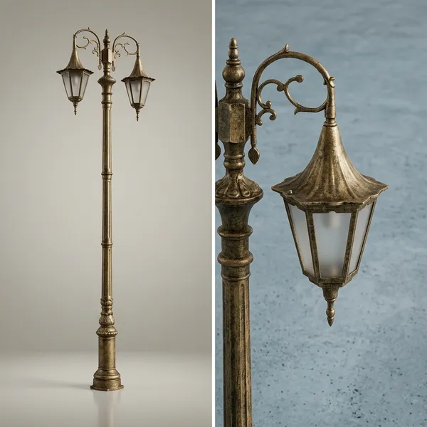 Antique_Brownass_Finish_Double_Head_Outdoor_Garden_Lamp_Post