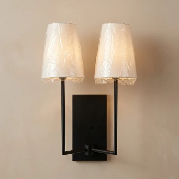 Mild_Steel_Modern_Dual_Fabric_Shade_Wall_Sconce