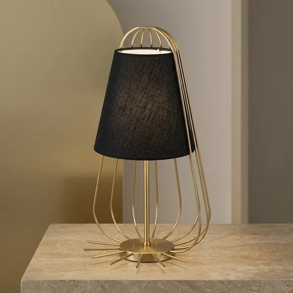 Steel_Modern_Black_Fabric_Shade_Gold_Frame_Table_Lamp