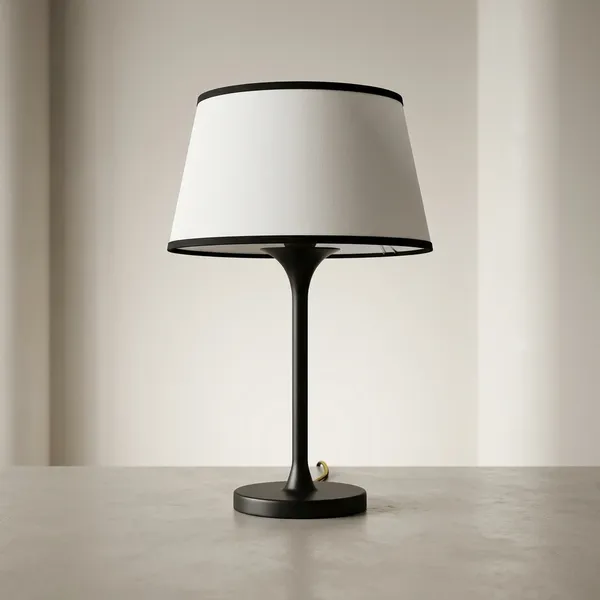 Mild_Steel_Modern_White_Black_Trim_Fabric_Shade_Table_Lamp