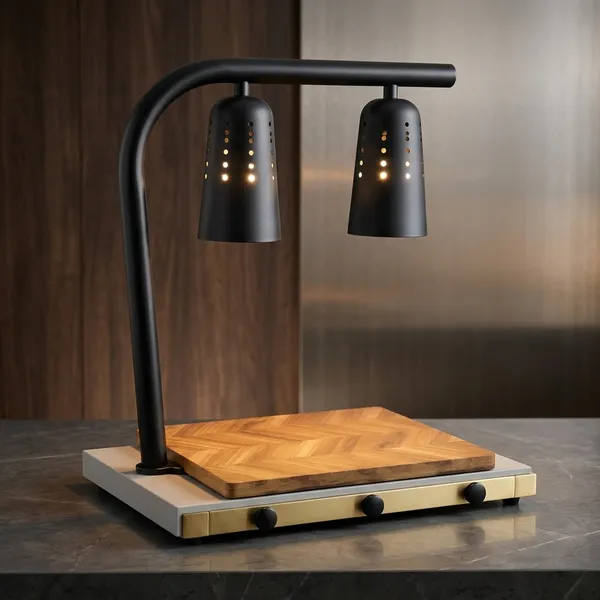Mild_Steel_Wood_Twin_Lamp_Buffet_Food_Warmer