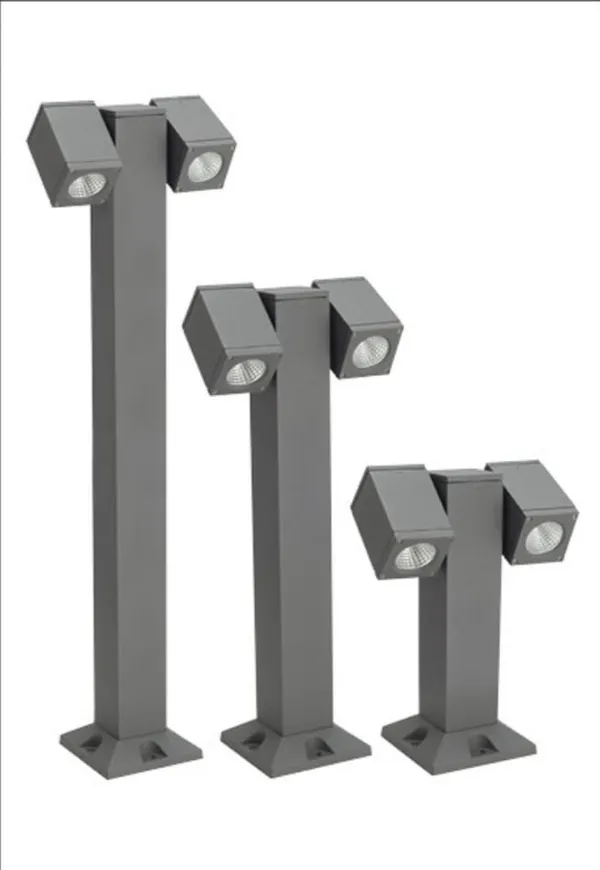 Grey_Dual_Head_Outdoor_Bollard_Light_Set