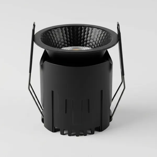 Black_Round_Recessed_LED_Downlight_Fixture