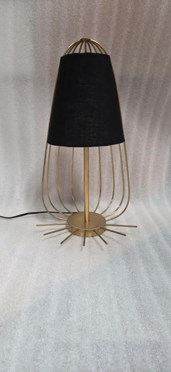 Steel_Modern_Black_Fabric_Shade_Gold_Frame_Table_Lamp