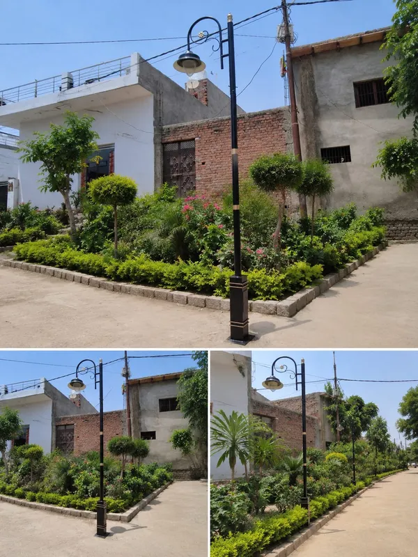 Black_Metal_Decorative_Outdoor_Garden_Lamp_Post