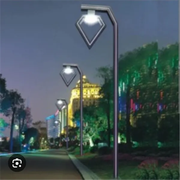 Geometric_Decorative_Outdoor_Street_Light_Pole