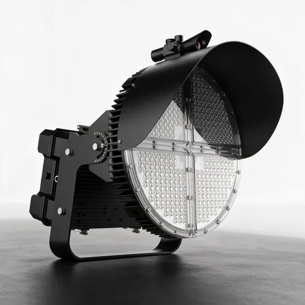 Black_LED_Studio_Spotlight_With_Reflector