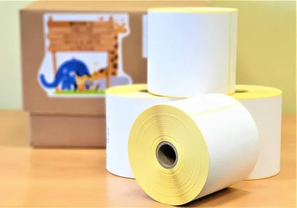 White_Thermal_Labels_Stickers_100X150Mm_400_Labels_Per_Roll_4"X_6"_Designed_For_Simple_Handling_Made_For_Everyday_Use_Supports_Routine_Needs