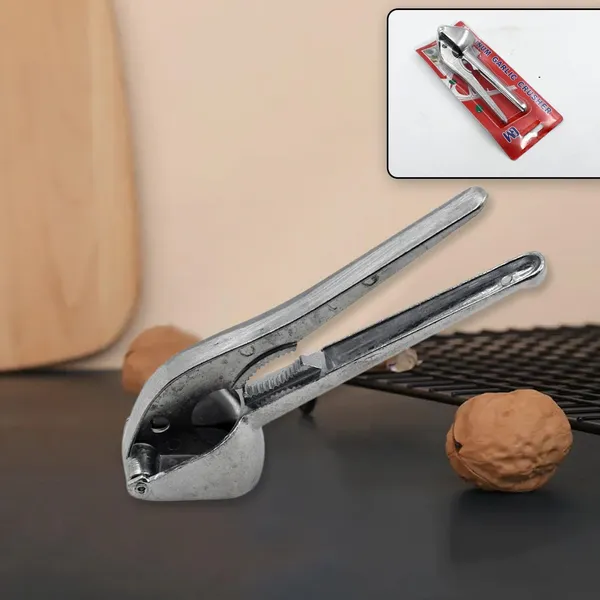 Silver_Garlic_Press_All_Aluminum_Easy_To_Use_With_Light_Weight_Without_Difficulty_Cooking_Baking_And_Kitchen_Tool_And_Dishwasher_Safe