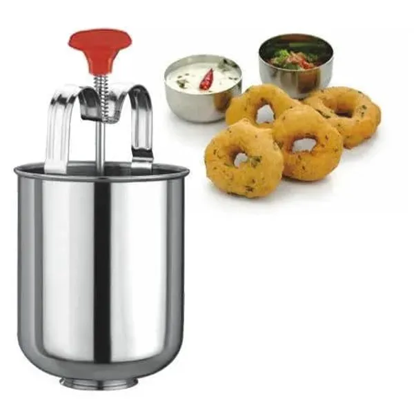 Silver_Stainless_Steel_Medu_Vada_And_Donut_Maker_Shaped_Vadas_And_Donuts_With_Ease