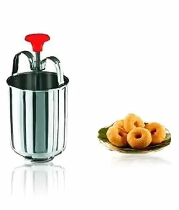 Silver_Stainless_Steel_Medu_Vada_And_Donut_Maker_Shaped_Vadas_And_Donuts_With_Ease