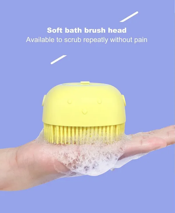 Yellow_Multi_Function_Silicone_Body_Brush_With_Shampoo_Dispenser_Gentle_Massage_And_Convenient_Cleaning_For_Your_Skin