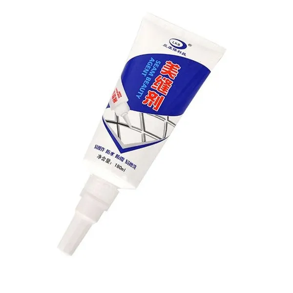 White_Waterproof_Tile_Gap_And_Crack_Grout_Filler_Water_Resistant_Silicone_Sealant_For_Diy_Home_Sink_Gaps_And_Tiles_Gaps_And_Grouts_Repair_Filler_Tube__Home_And_Office_Bathroom_And_Toilets_180_Ml
