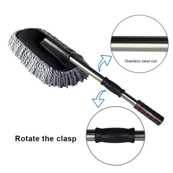 Black_Car_Duster_And_Microfiber_Wash_Brush_Kit_Long_Retractable_And_Non_Slip_Handle_For_Vehicle_And_Home_Interior_And_Exterior_Cleaning