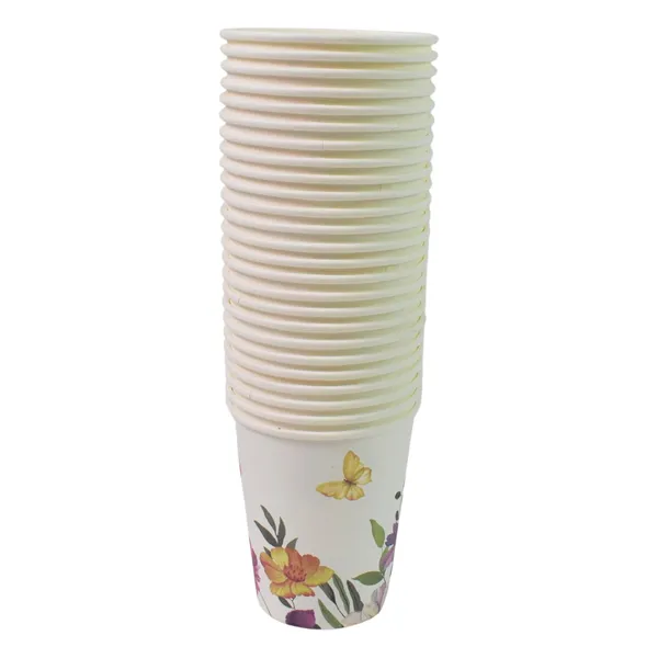 White_Disposable_Paper_Cups_For_Tea_And_Coffee_24_Pcs_Set_And_Mix_Color_And_Design_And_Leak_Proof_And_Durable_And_Ideal_For_Parties_And_Events_And_And_Daily_Use
