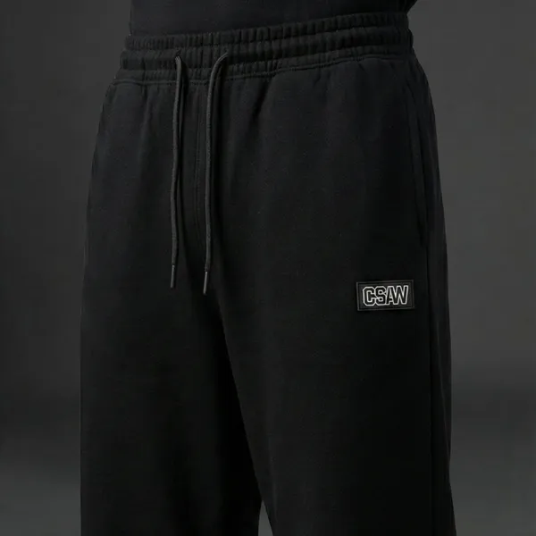 CSAW_ESSENTIAL_BLACK_JOGGERS_|_Unisex_|_240_GSM