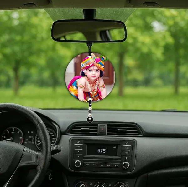 Premium_Car_Hanging_-_Bal_Gopal_Laddu_Gopal__Double-Sided_Rear_View_Mirror_Decor