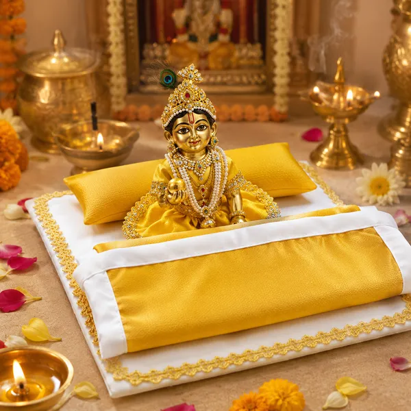 Yellow_Velvet_And_Satin_Laddu_Gopal_Ji_Bed