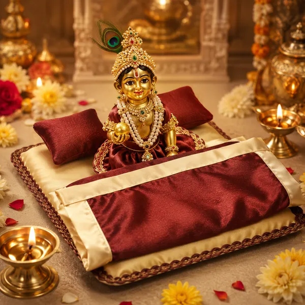 Golden_Velvet_And_Satin_Laddu_Gopal_Ji_Bed