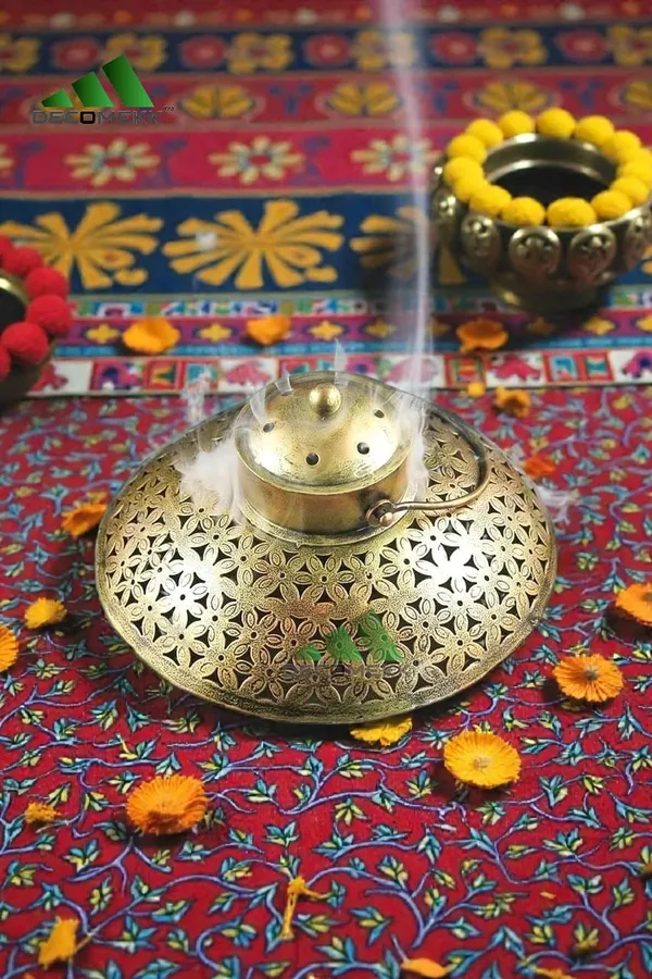 Gold_Vintage_Iron_Metal_Dhoop_Incense_Burner_Handcrafted_Tea_Light_Candle_Holder_With_Cutwork_Design_And_Traditional_Aromatherapy_Diffuser_And_Wall_Hanging_Tradition_Iron_Dhoop_Degchi_Candle_Stand