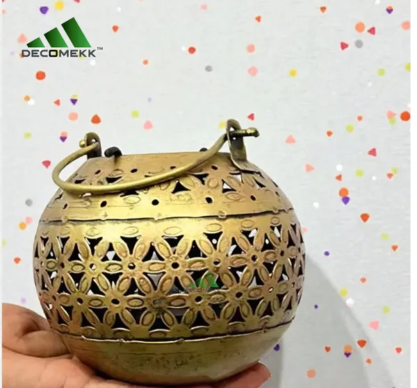 Gold_Metal_Handi_Flower_Cutting_Round_Tea_Light_Candle_Holder_Vintage_Iron_Dhoop_Incense_Burner_Cutwork_Design_And_Traditional_Aromatherapy_Diffuser_And_Wall_Hanging_Brass_Decorative_Traditional