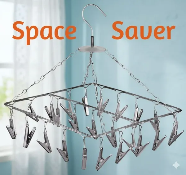 Silver_Finish_25_Clips_Stainless_Steel_Cloth_Dryer_|_25_X_25_Cm