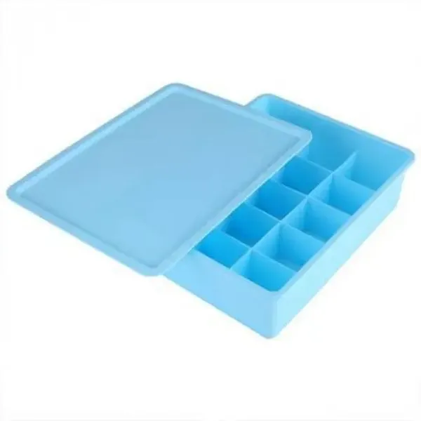 Sky_Blue_And_Beige_Plastic_Divider_Organizer_Box_With_Lid_|_Pack_Of_2
