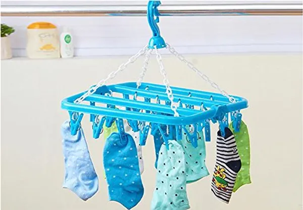 Blue_Plastic_Ceiling_Cloth_Dryer_Stand_With_32_Clips_Plastic_Cloth_Clips