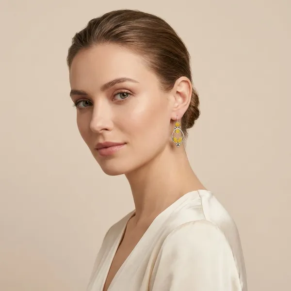 Yellow_Silver_Finish_Alloy_Small_Stone_Stud_Earring_For_Women_And_Girls
