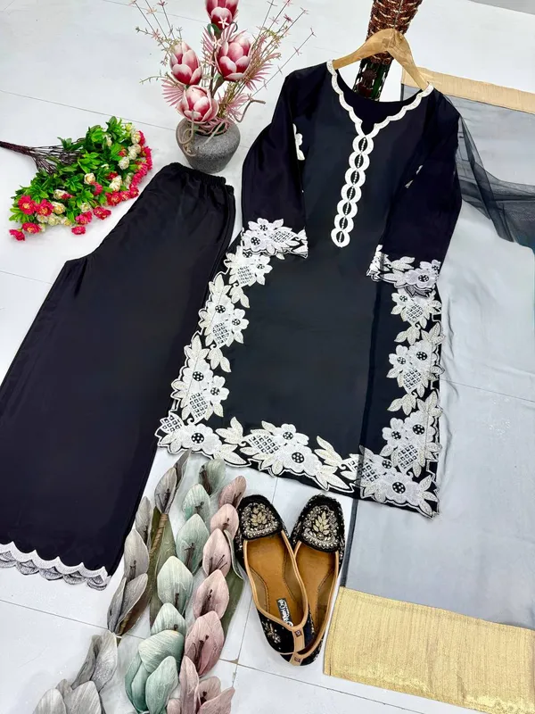 BLACK_DESIGNER_HEAVY_TOP_PLAZZO_SUIT_SET