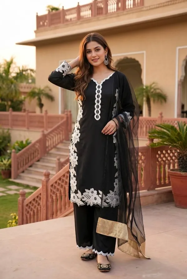 BLACK_DESIGNER_HEAVY_TOP_PLAZZO_SUIT_SET