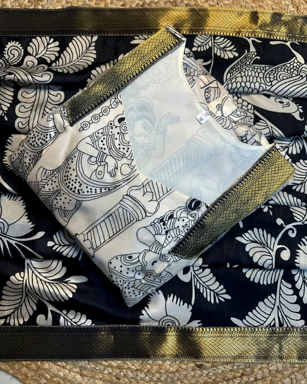 Bigboss_Ritu_choudhary_Ivory_kalamkari_Anarkali