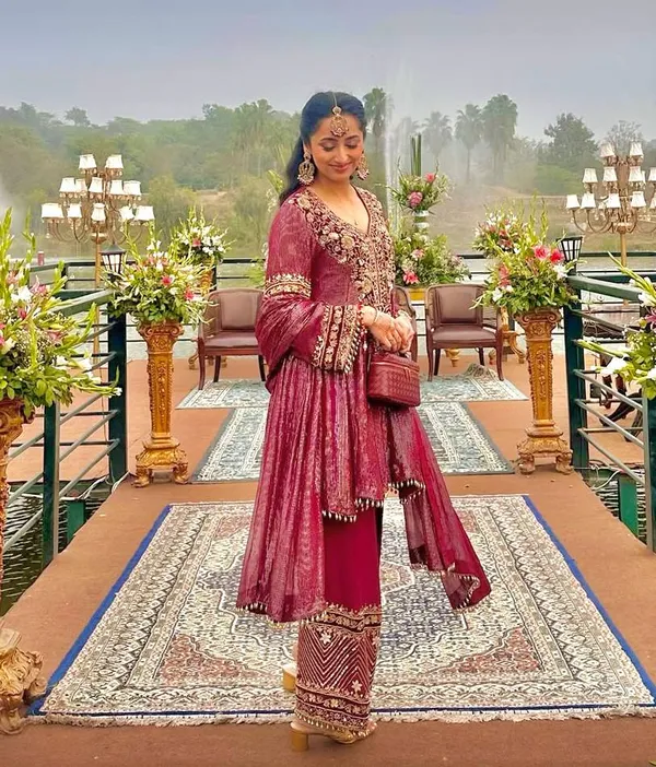 Deep_Plum_Designer_Heavy_Embroidery_Sequence_Fancy_Patch_Work_With_Plazzo_Suit_Set