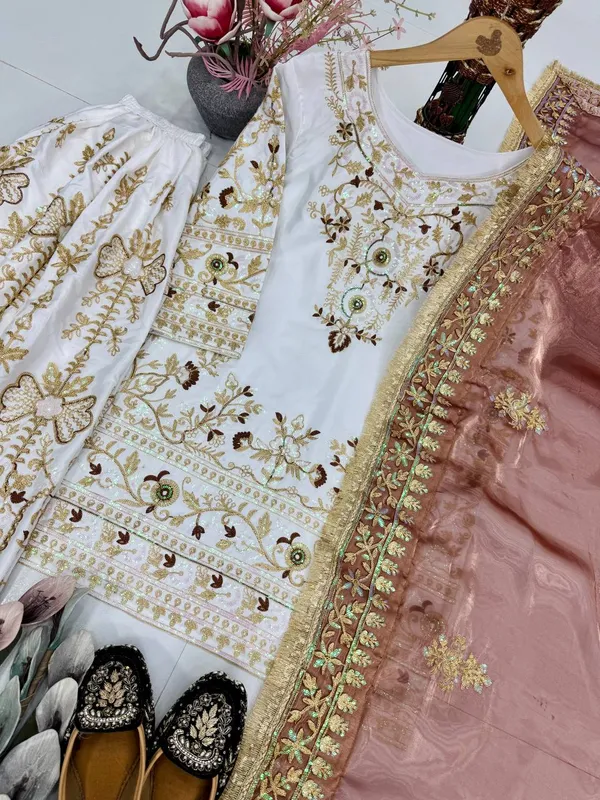 Designer_Heavy_Natural_Silk_Embroidered_Chine_Sequence_Work_Sharara_Suit_Set