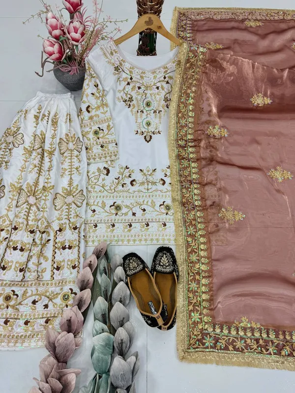 Designer_Heavy_Natural_Silk_Embroidered_Chine_Sequence_Work_Sharara_Suit_Set