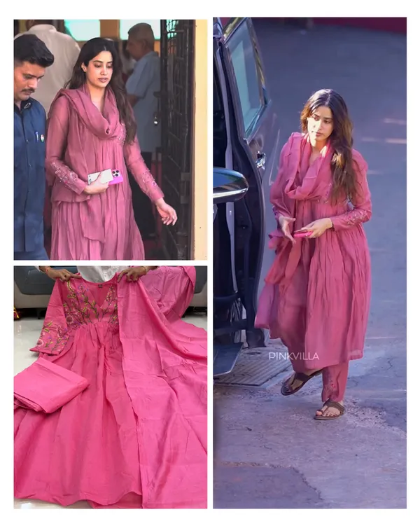 Janvi_Kapoor_Mauve_Pink_Designer_Pure_Banarasi_Mul_Chanderi_Suit_Set*👗