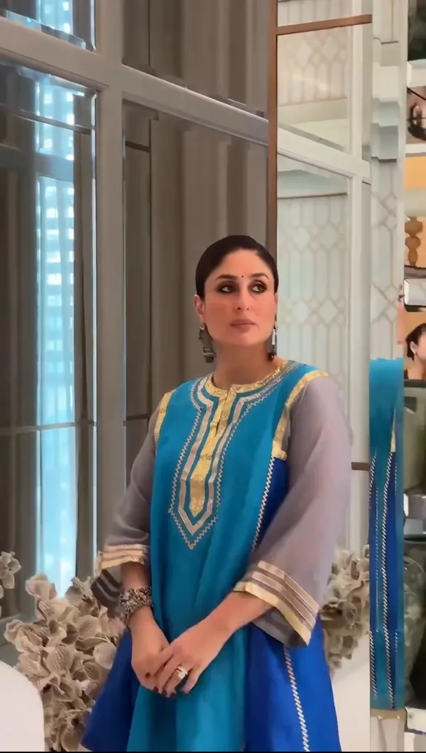 Kareena_Kapoor_Blue_Cotton_Kurta_Plazzo_Set